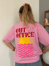 T-shirt OUT OF OFFICE Rose baby •