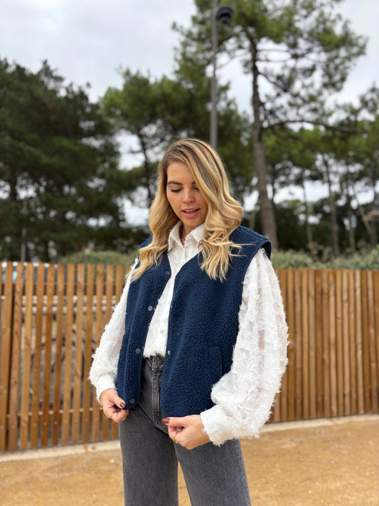 Veste sans manches ABY Bleu marine