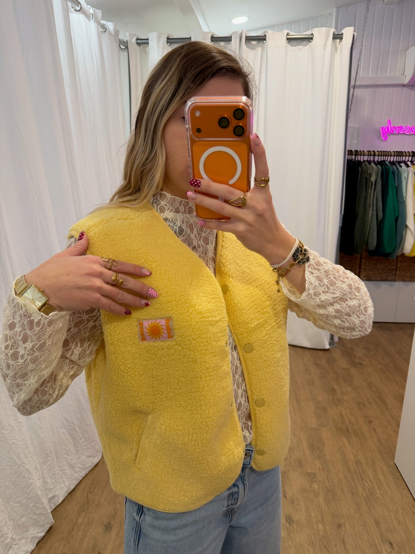 Gilet sans manches ANNA Jaune
