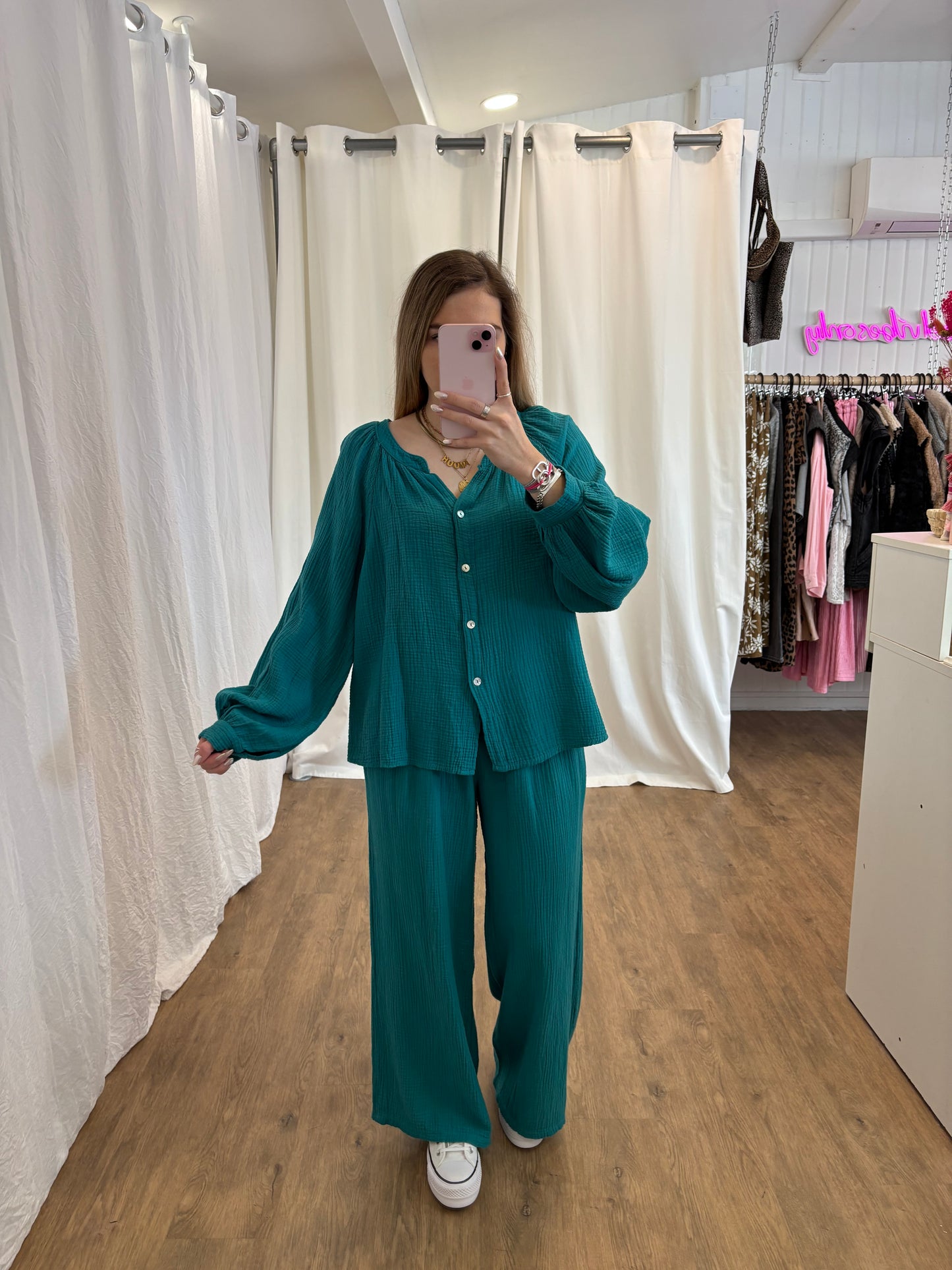Pantalon LYA Bleu canard