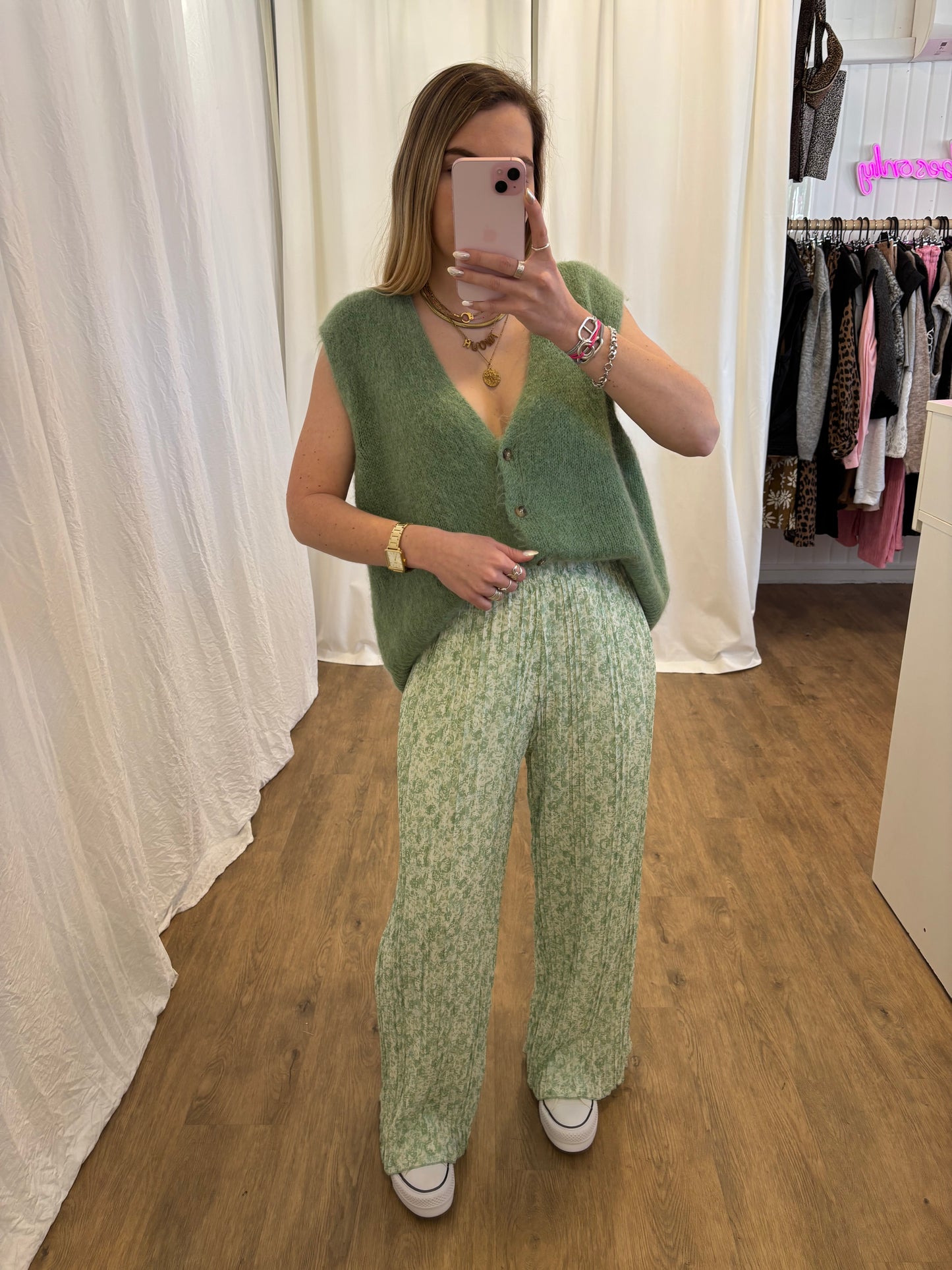4 - Pantalon plissé BILI Vert