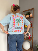 T-shirt COQUILLAGE Bleu ciel