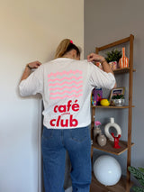 T-shirt CAFÉ CLUB Blanc