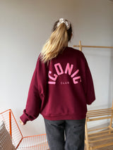 Sweat ICONIC CLUB Bordeaux