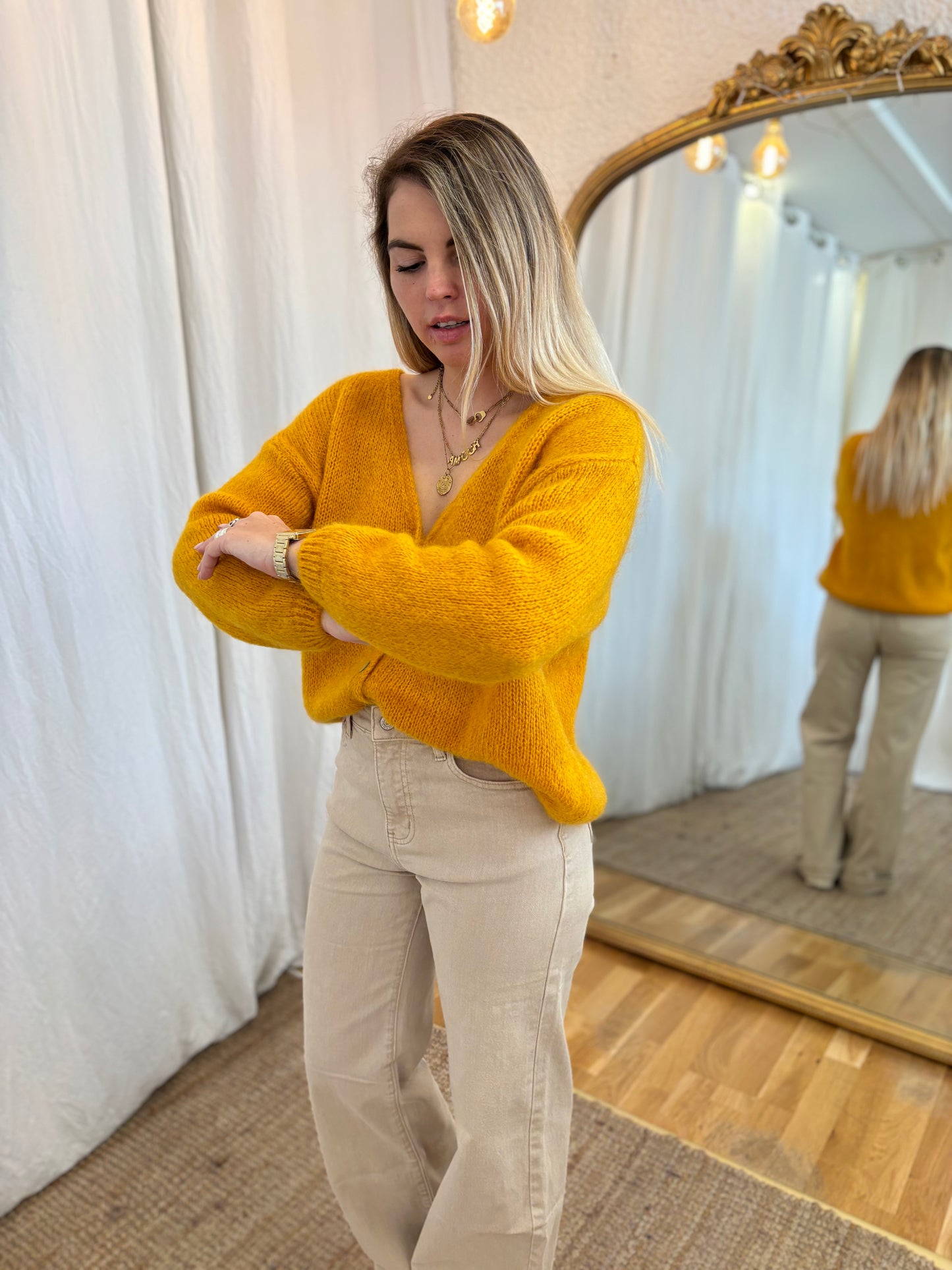 43 - Gilet LOU - Moutarde 🧡l