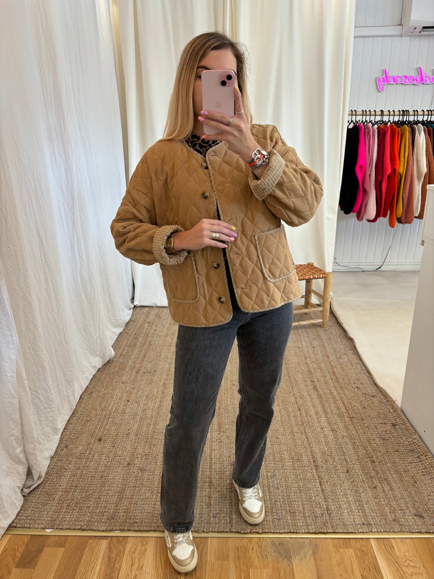 Veste matelassée SUZETTE Camel