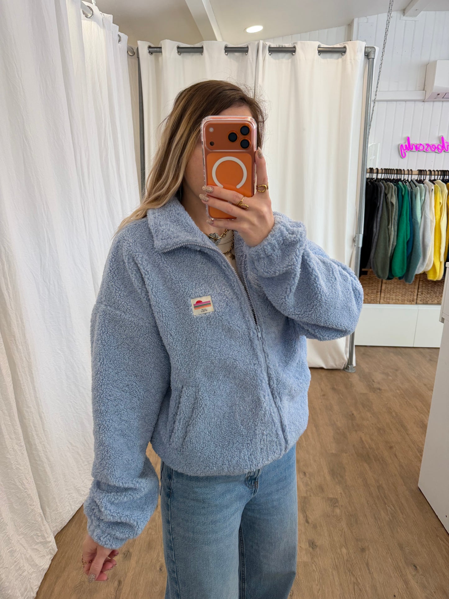 Veste polaire AVA Bleu Ciel