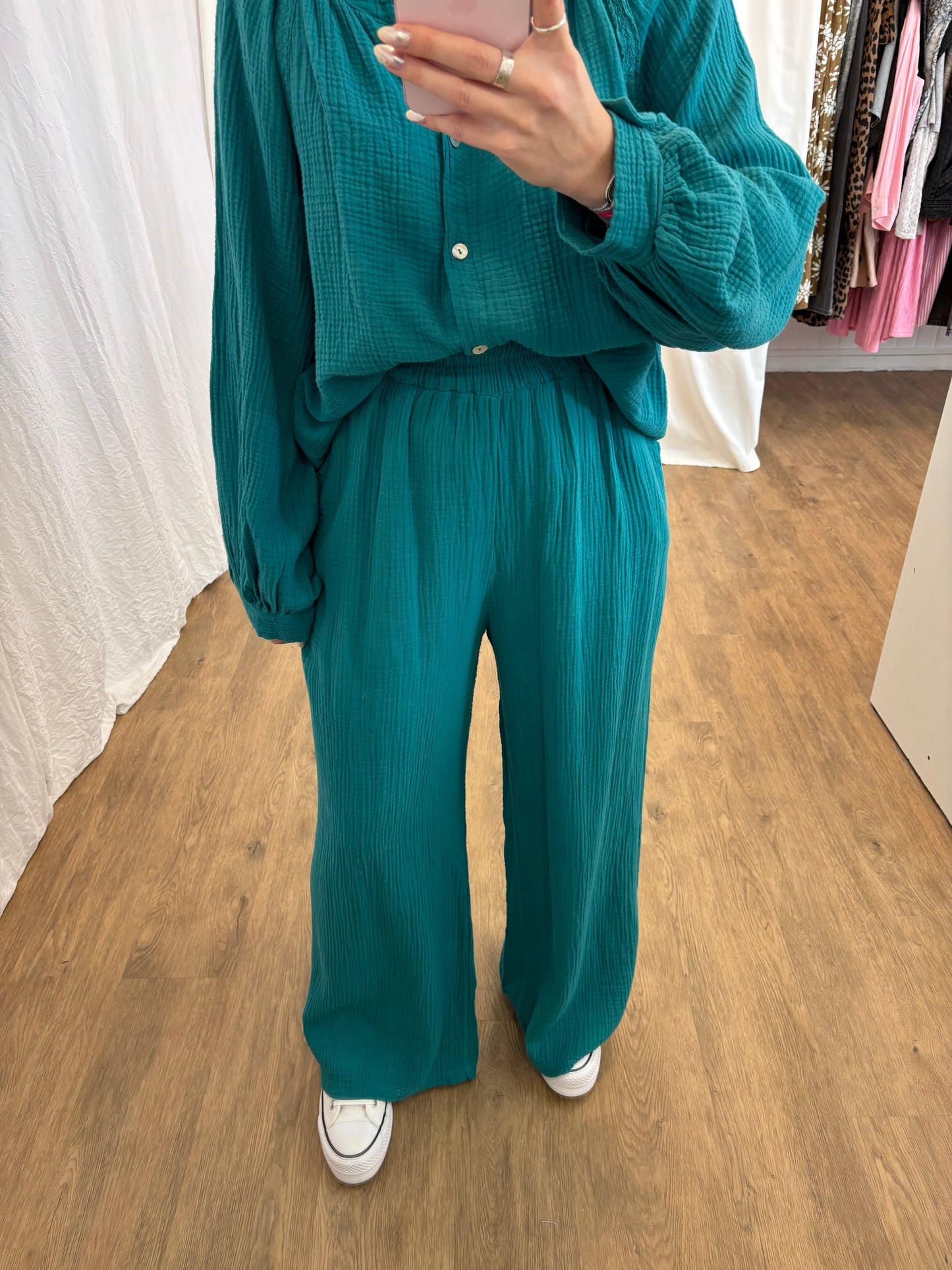 Pantalon LYA Bleu canard