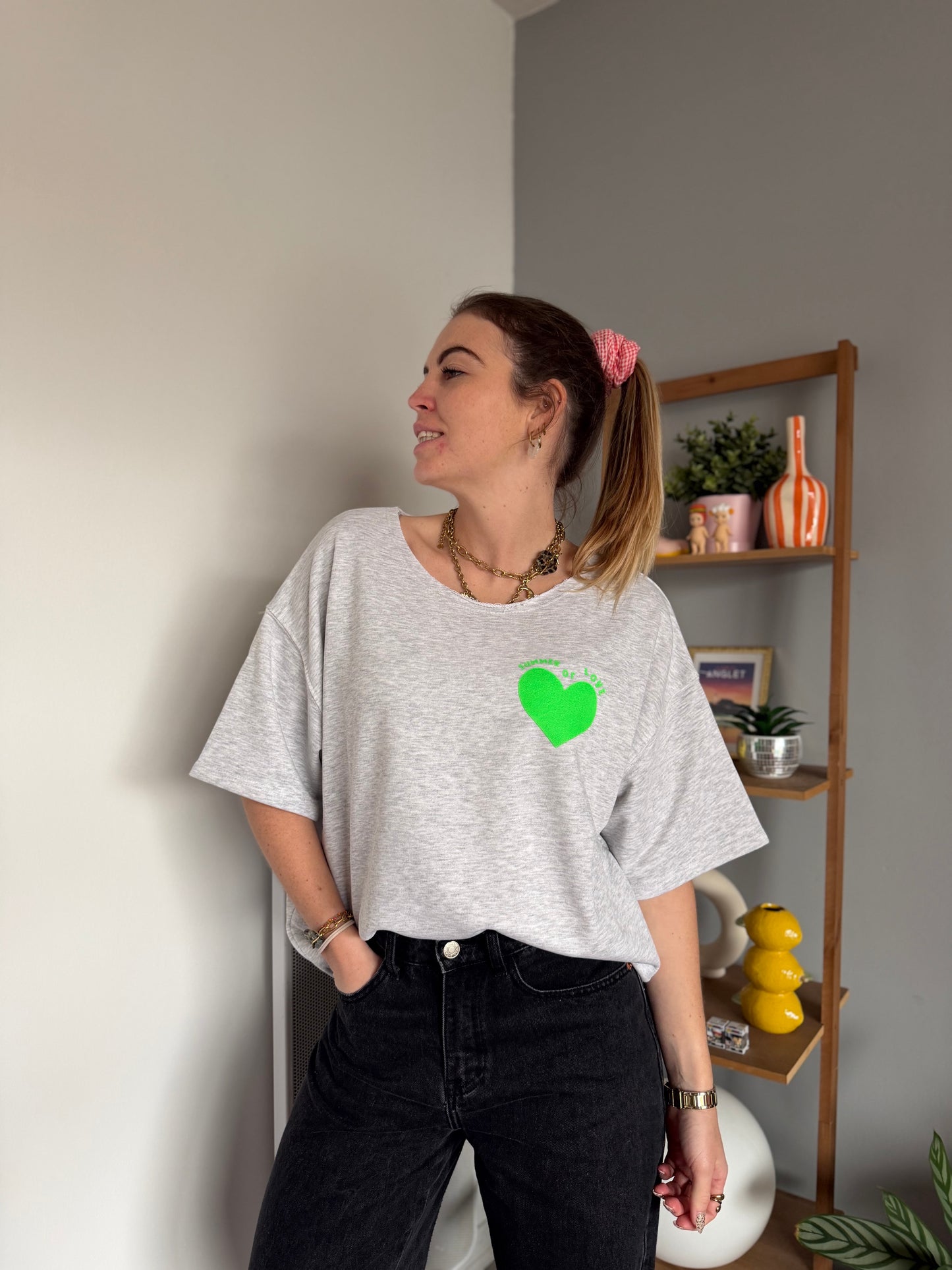 Sweat SUMMER OF LOVE Gris