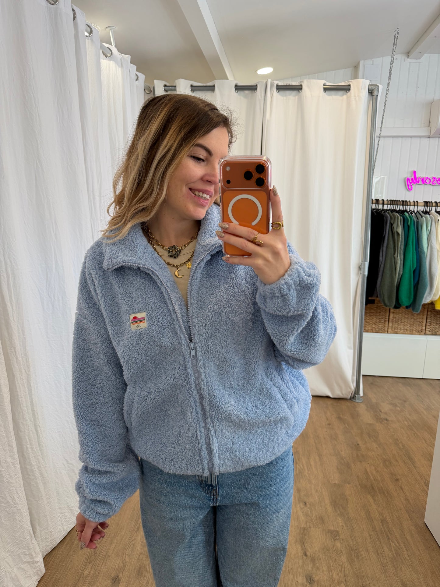 Veste polaire AVA Bleu Ciel