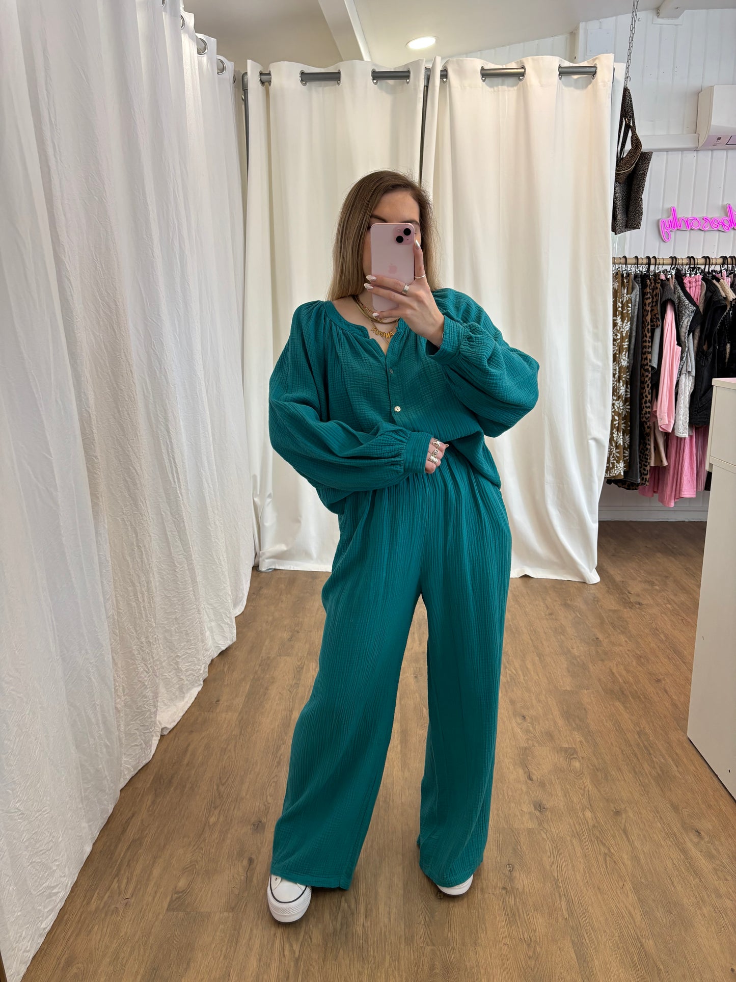 Pantalon LYA Bleu canard