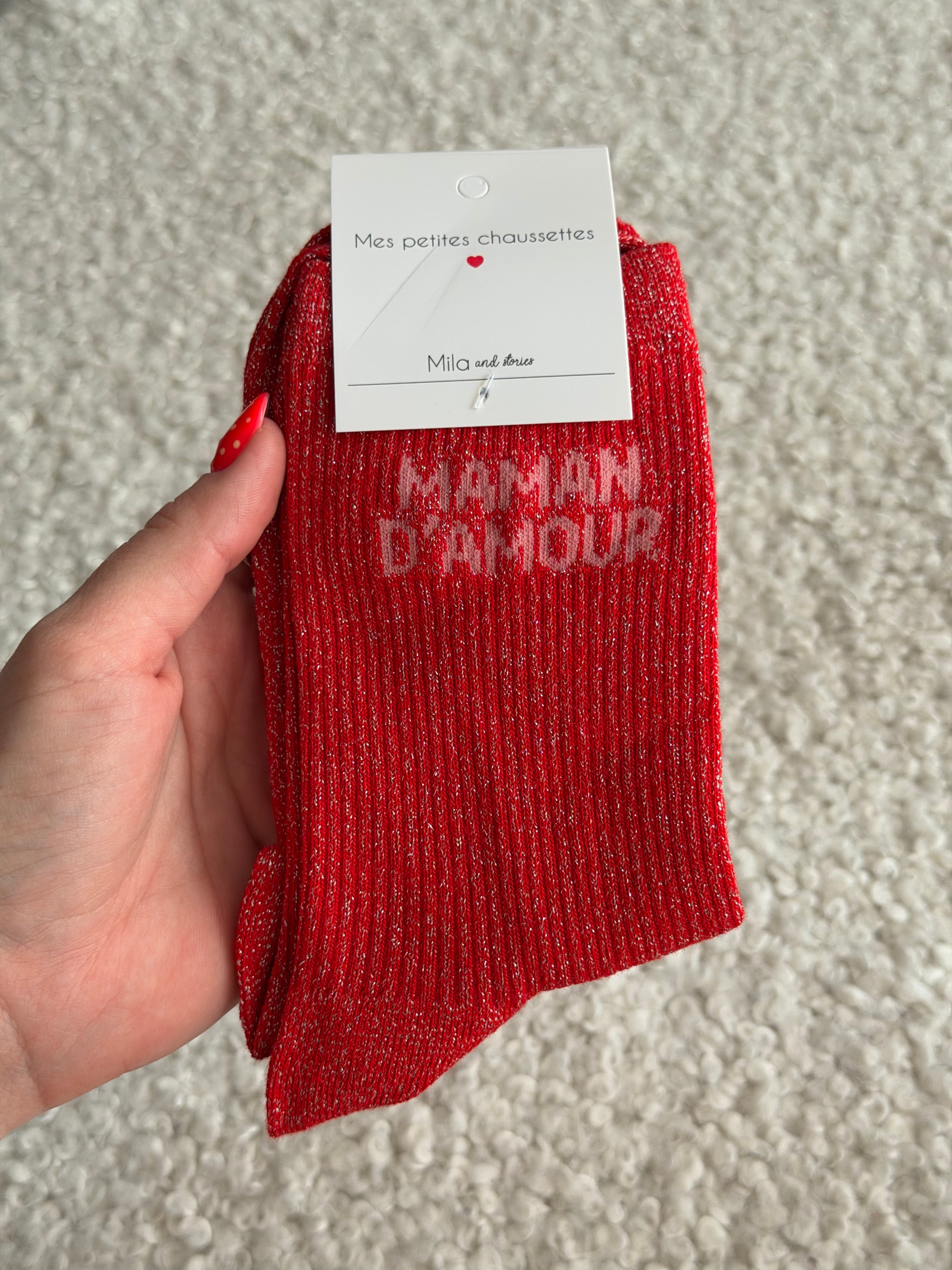 Chaussettes montantes MAMAN D’AMOUR