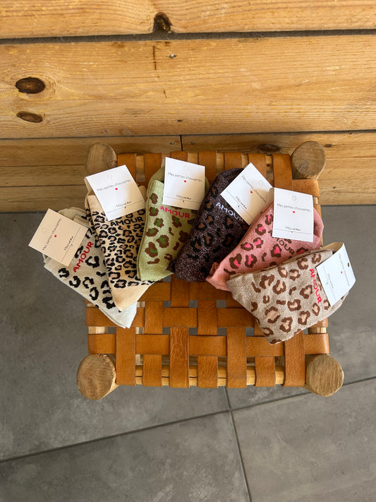 Chaussettes AMOUR léopard