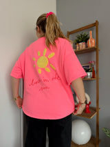 Sweat LOVE IN THE SUN Rose fluo