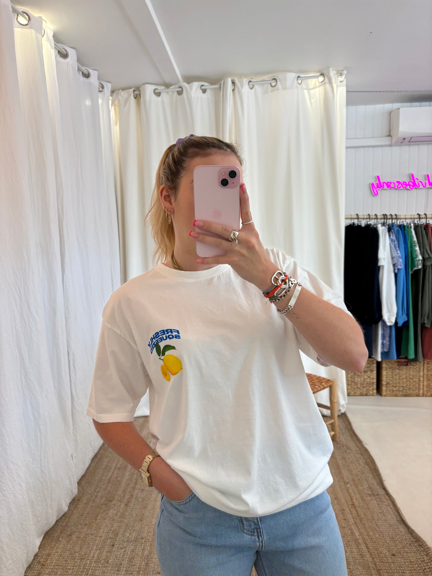 T-shirt CITRON Blanc