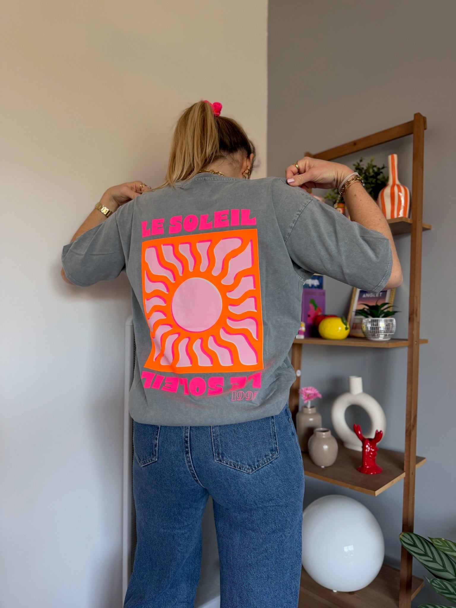 T-shirt SOLEIL (NEW FLUO) Gris