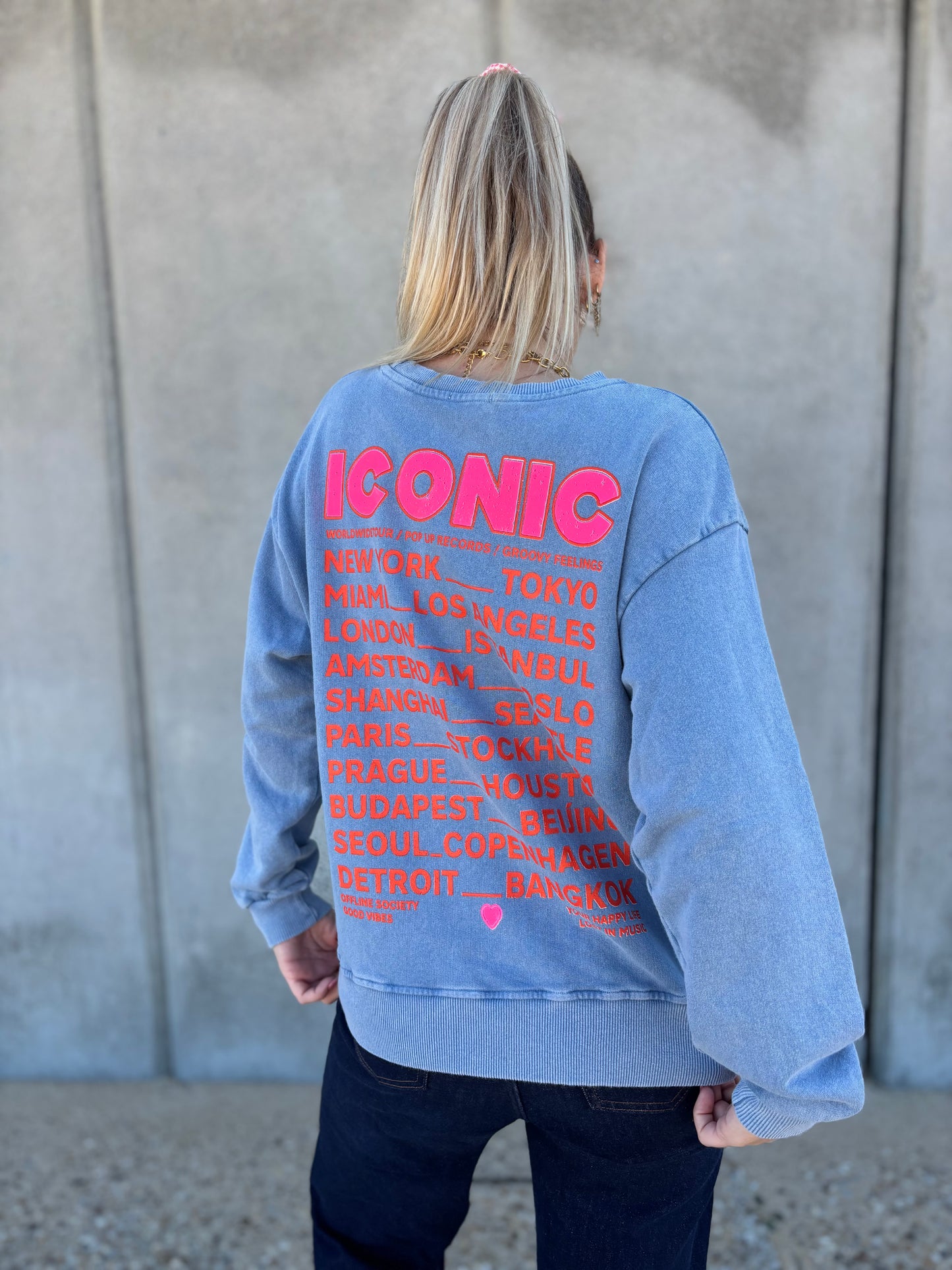 Sweat ICONIC Bleu