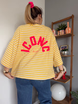 T-shirt marinière ICONIC Jaune + Beige