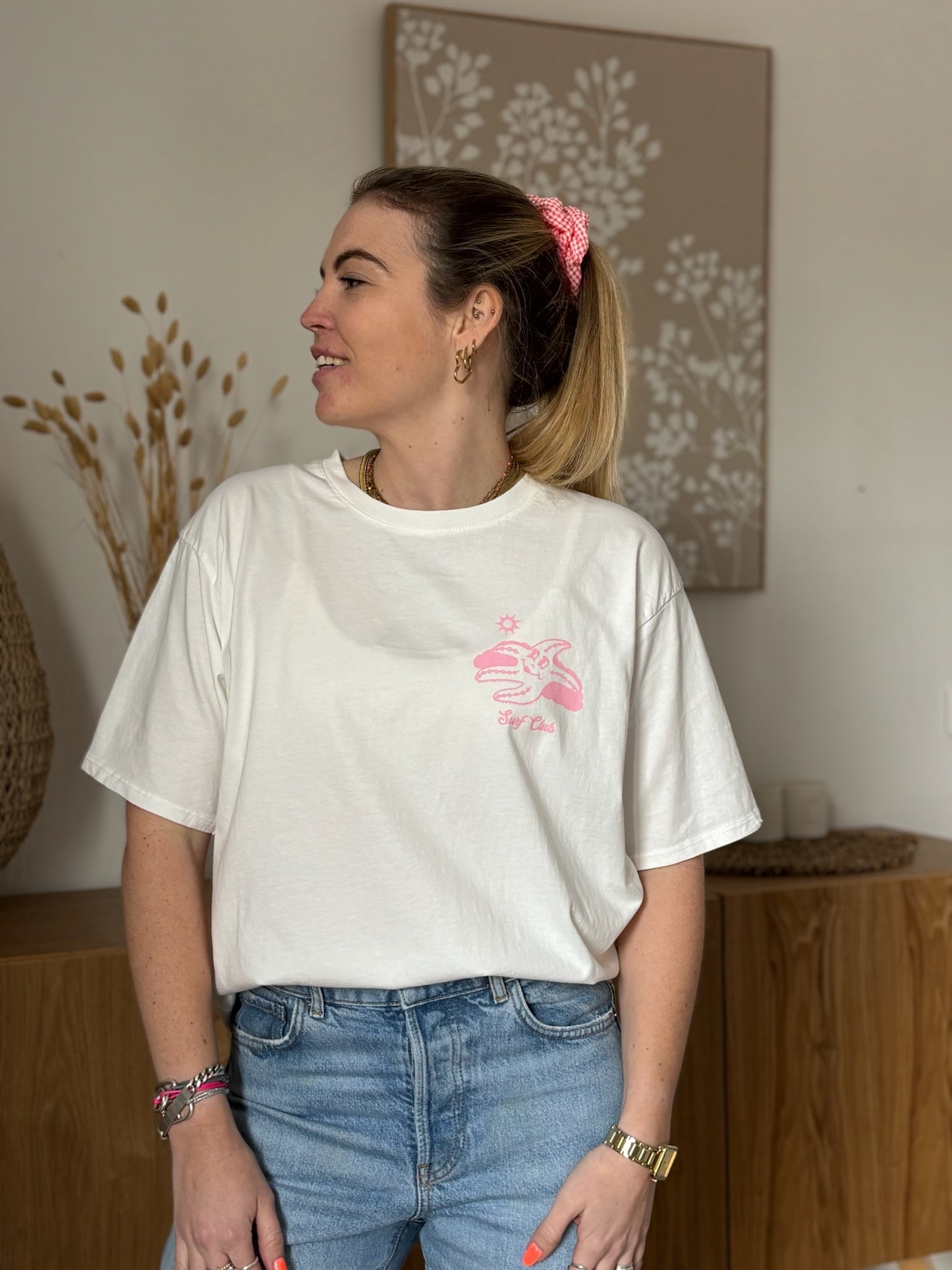 T-shirt SURF CLUB Blanc