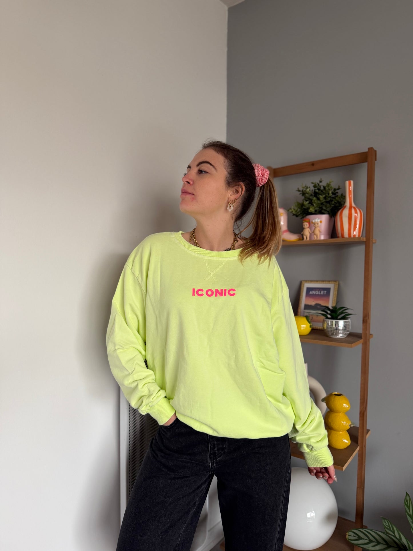 Sweat ICONIC Vert anis