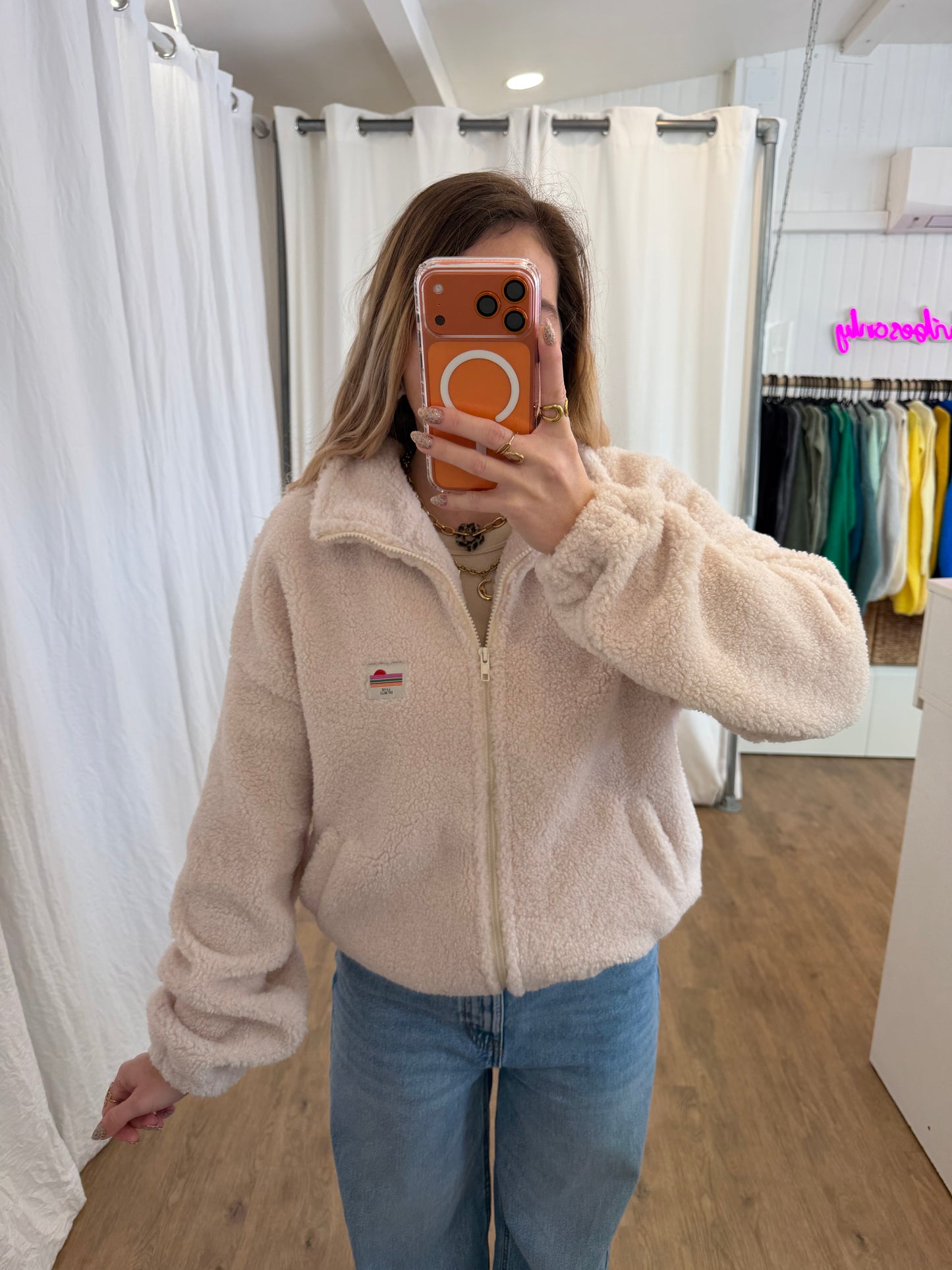 Veste polaire AVA Écru