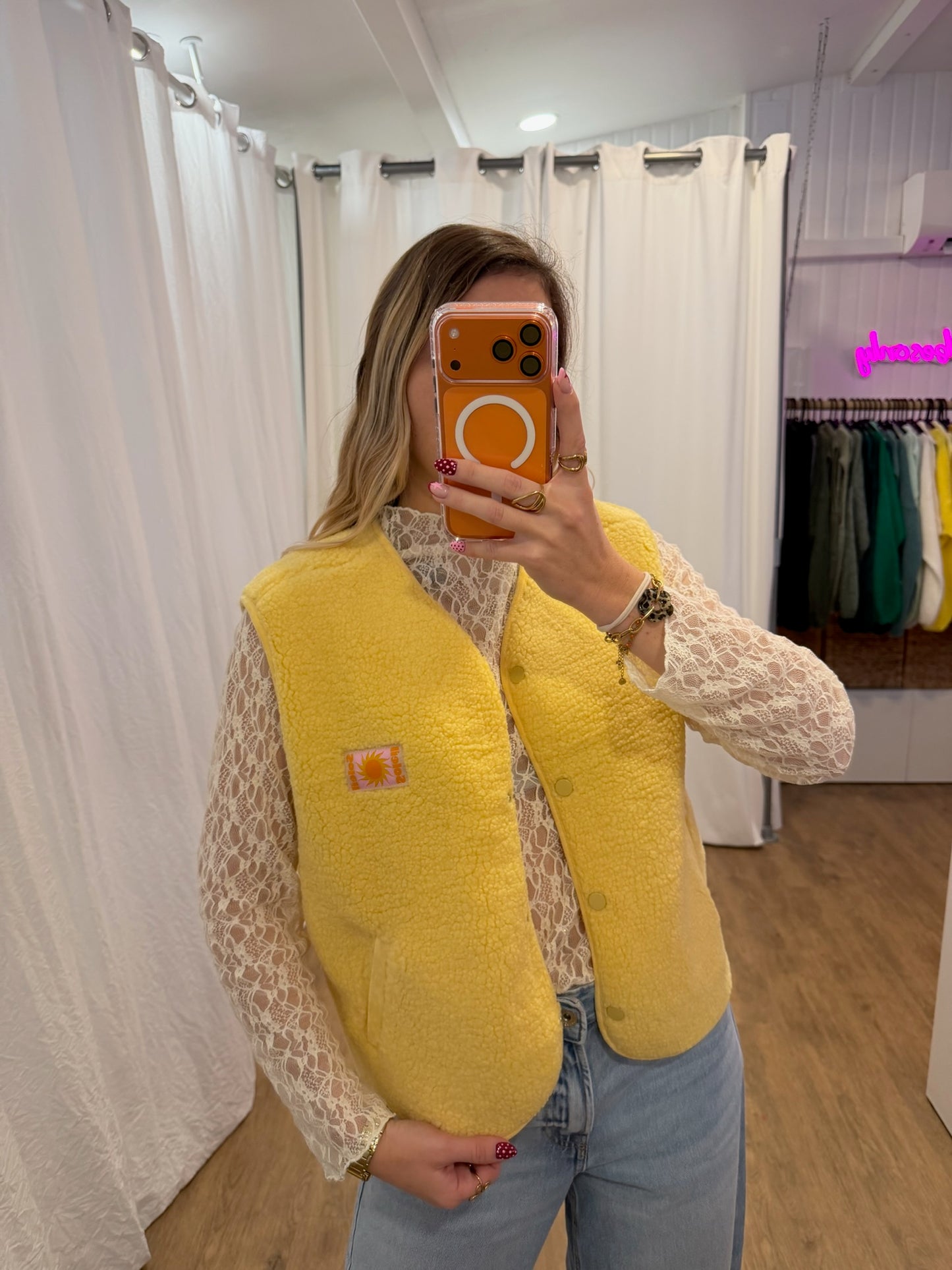 Gilet sans manches ANNA Jaune