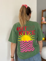 T-shirt OUT OF OFFICE Vert