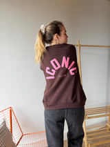 Sweat ICONIC CLUB Chocolat