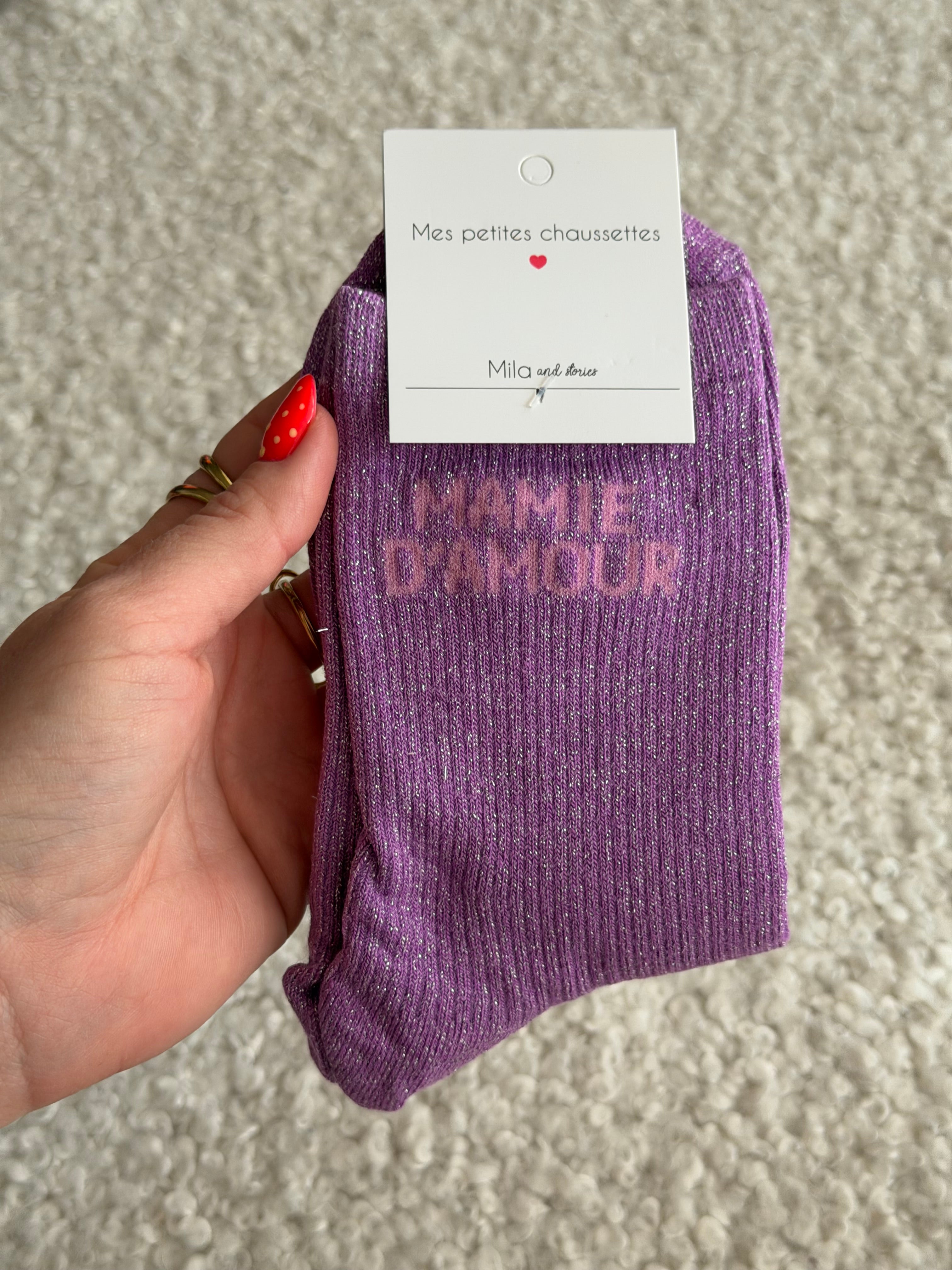 Chaussettes montantes MAMIE D’AMOUR