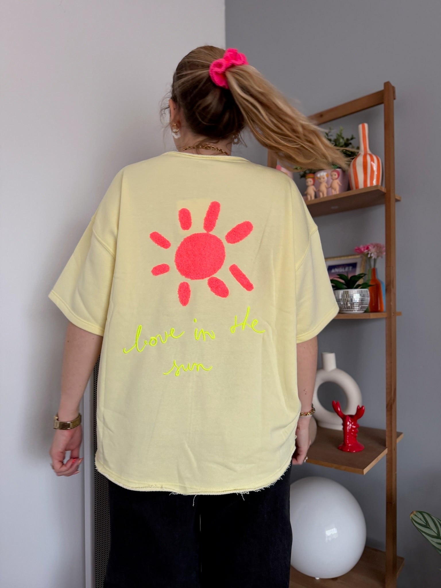 Sweat LOVE IN THE SUN Jaune