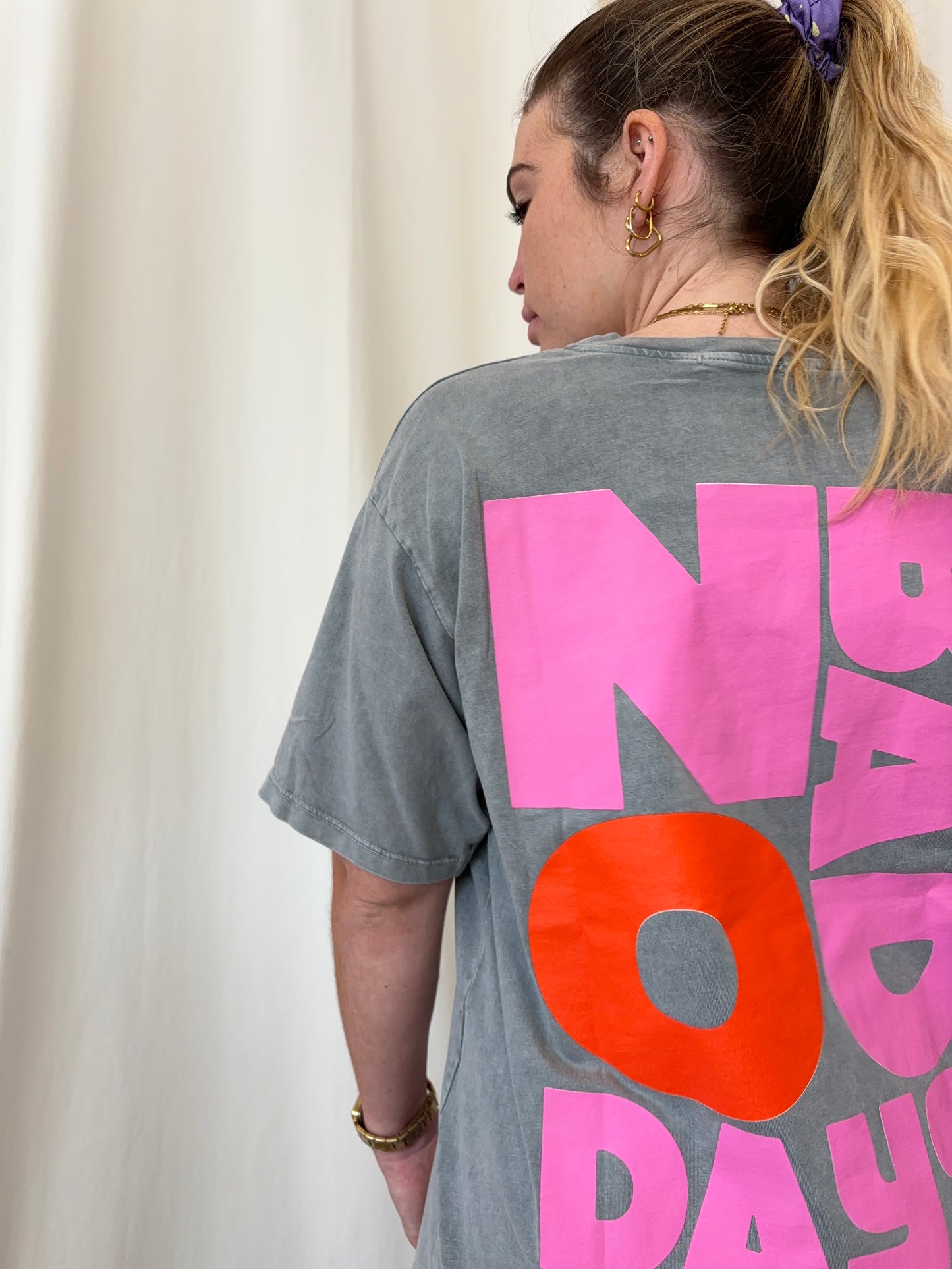 T-shirt NO BAD DAYS Gris