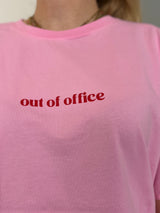 T-shirt OUT OF OFFICE Rose baby •