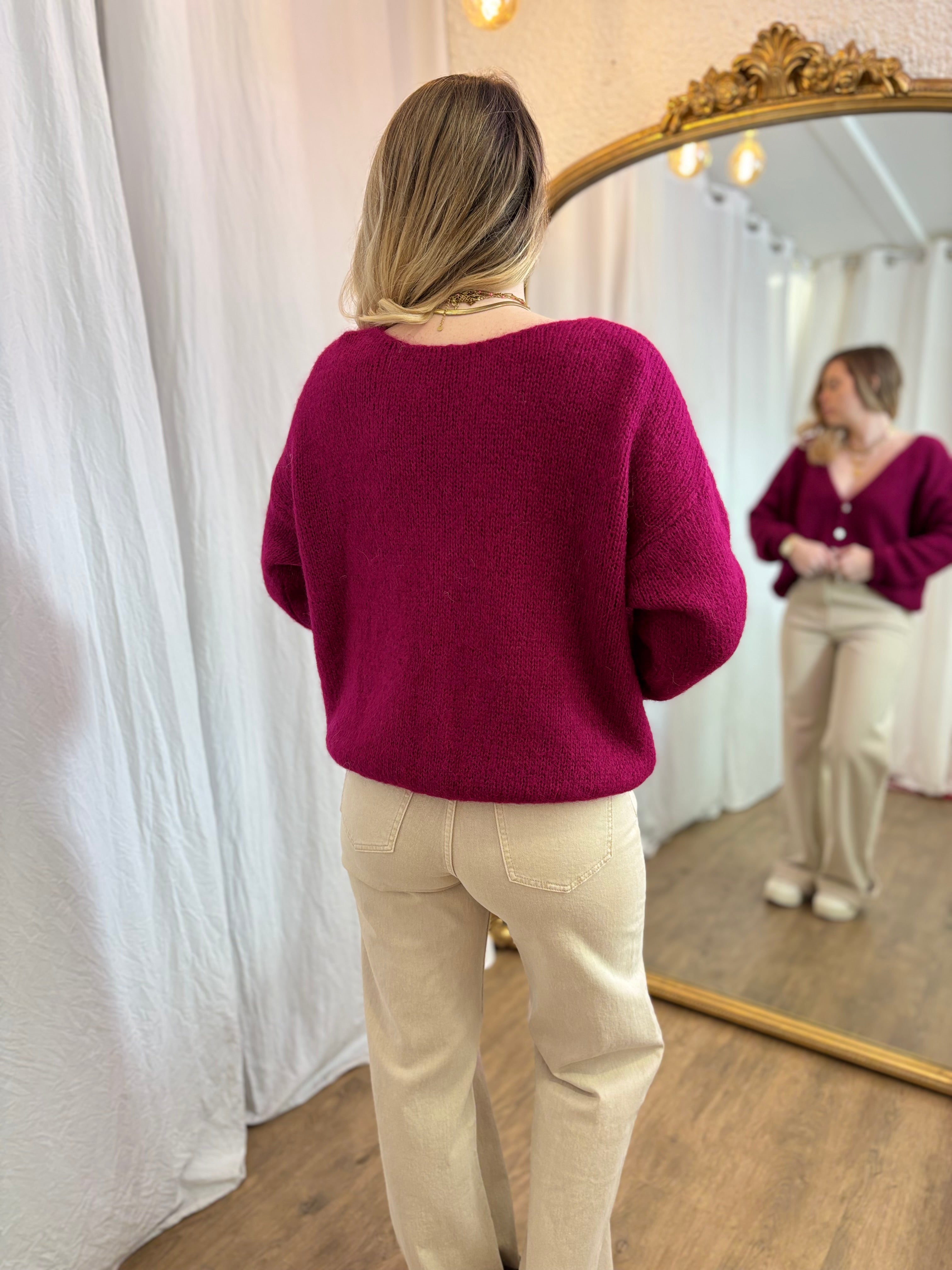 60 - Gilet LOU - Fushia violet 🧡