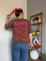 T-shirt ICONIC Marron