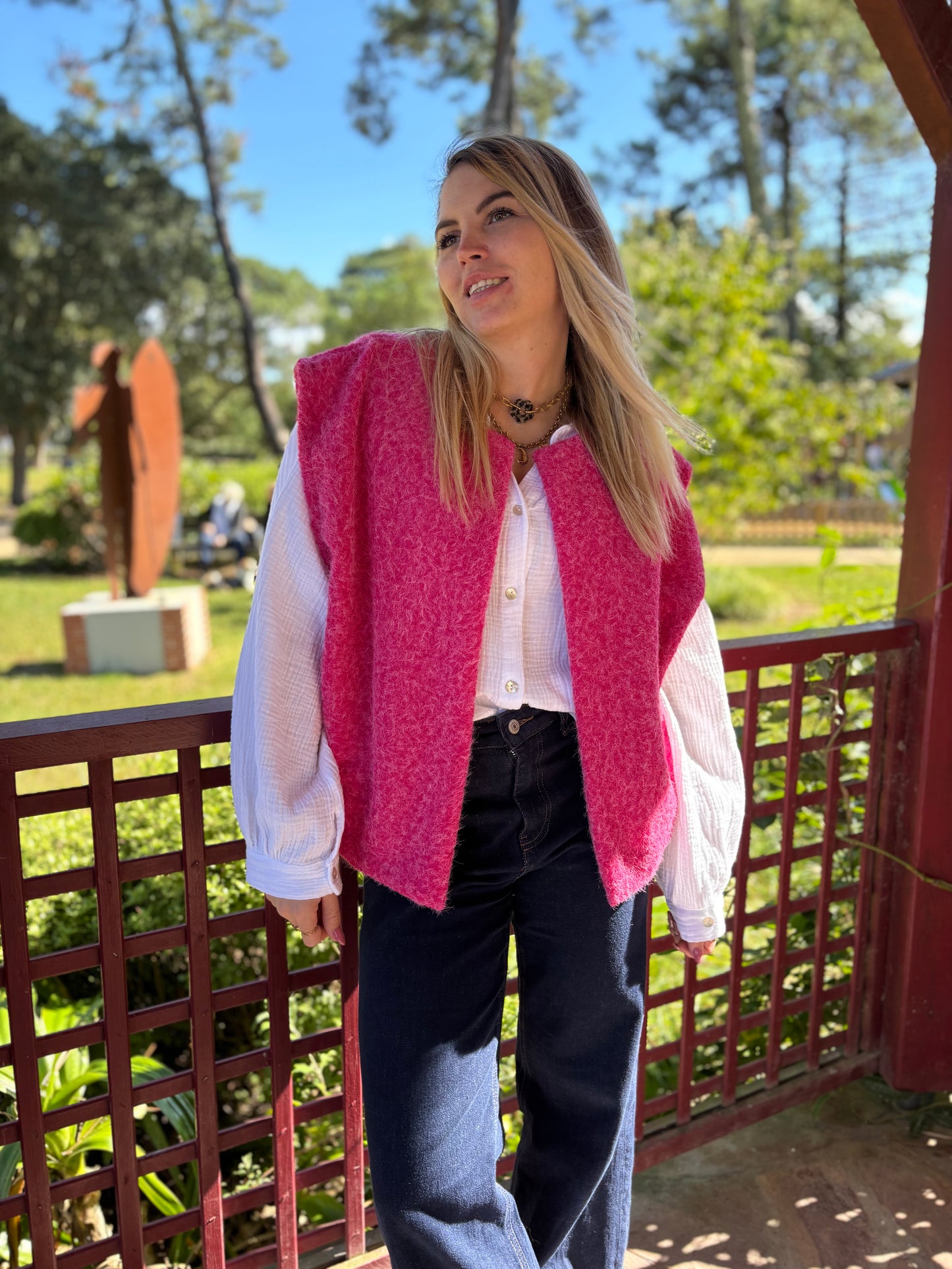 Veste sans manches LILI Rose