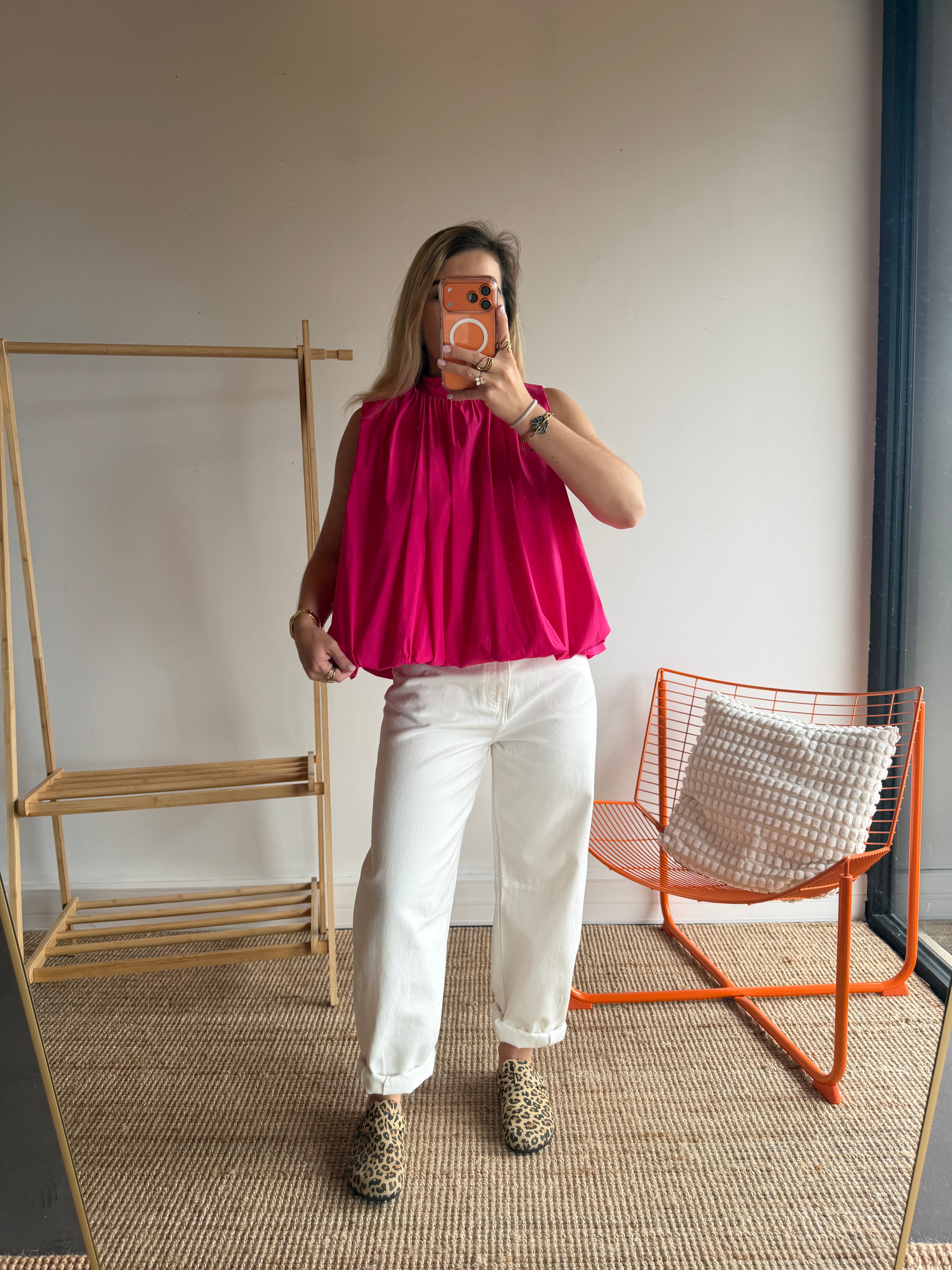 Top CARLA Fushia