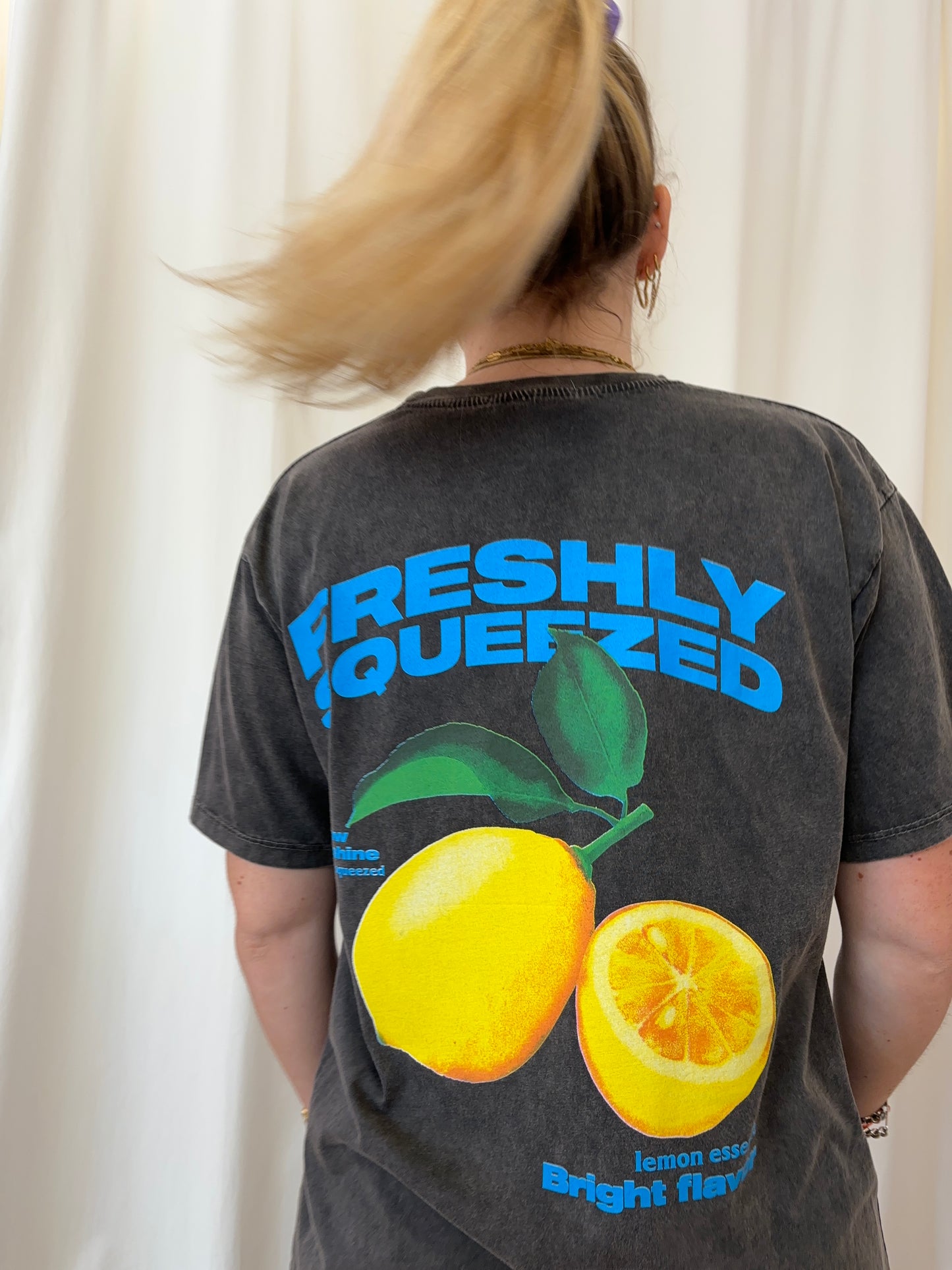 T-shirt CITRON Noir