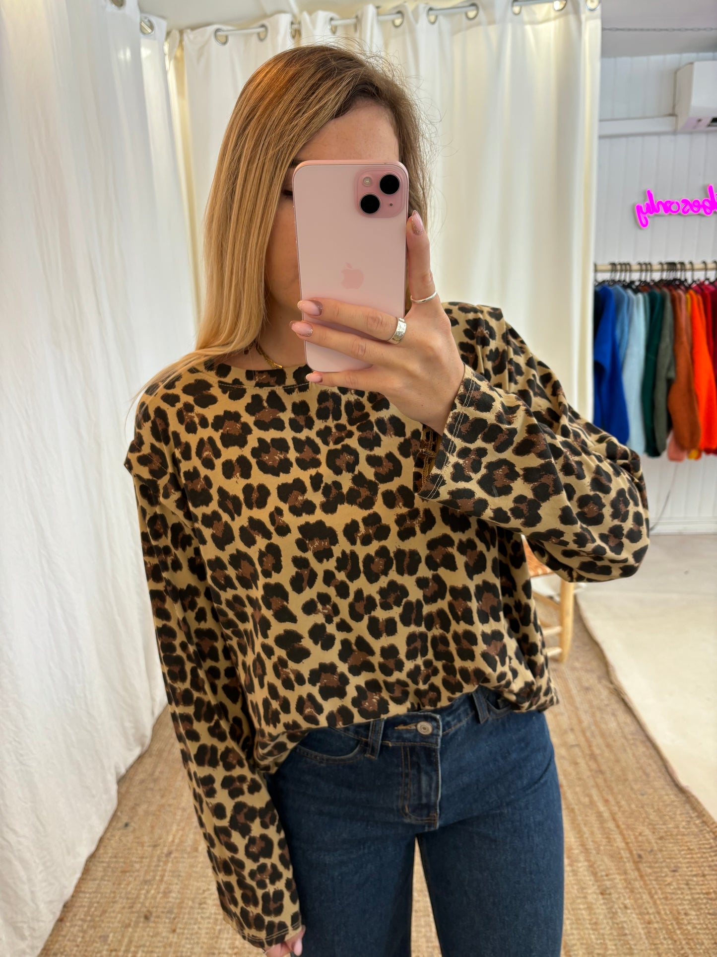 T-shirt NONO léopard camel