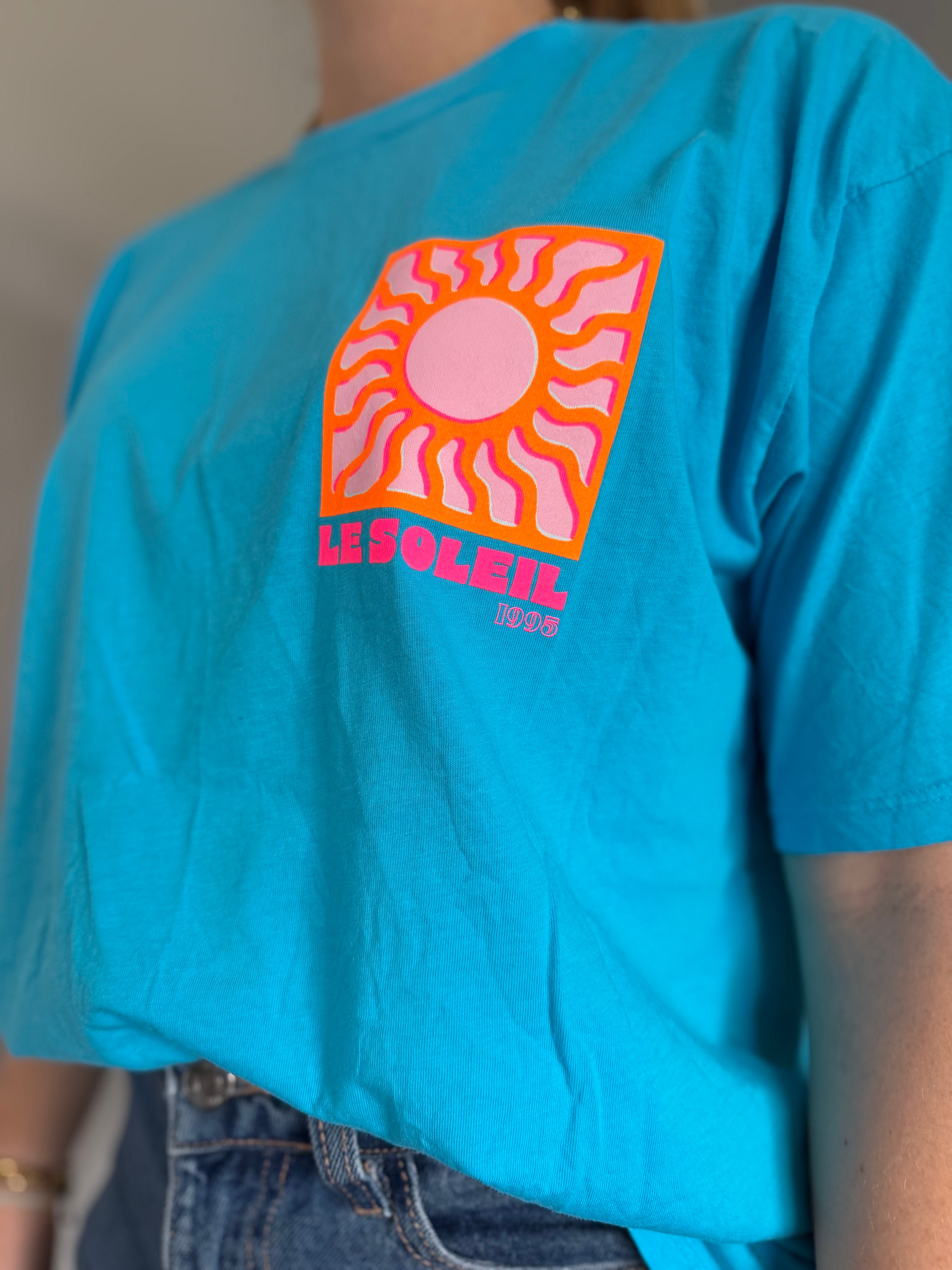 T-shirt SOLEIL (NEW FLUO) Aqua