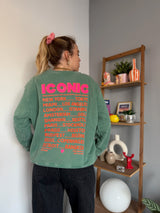 Sweat ICONIC Vert bouteille