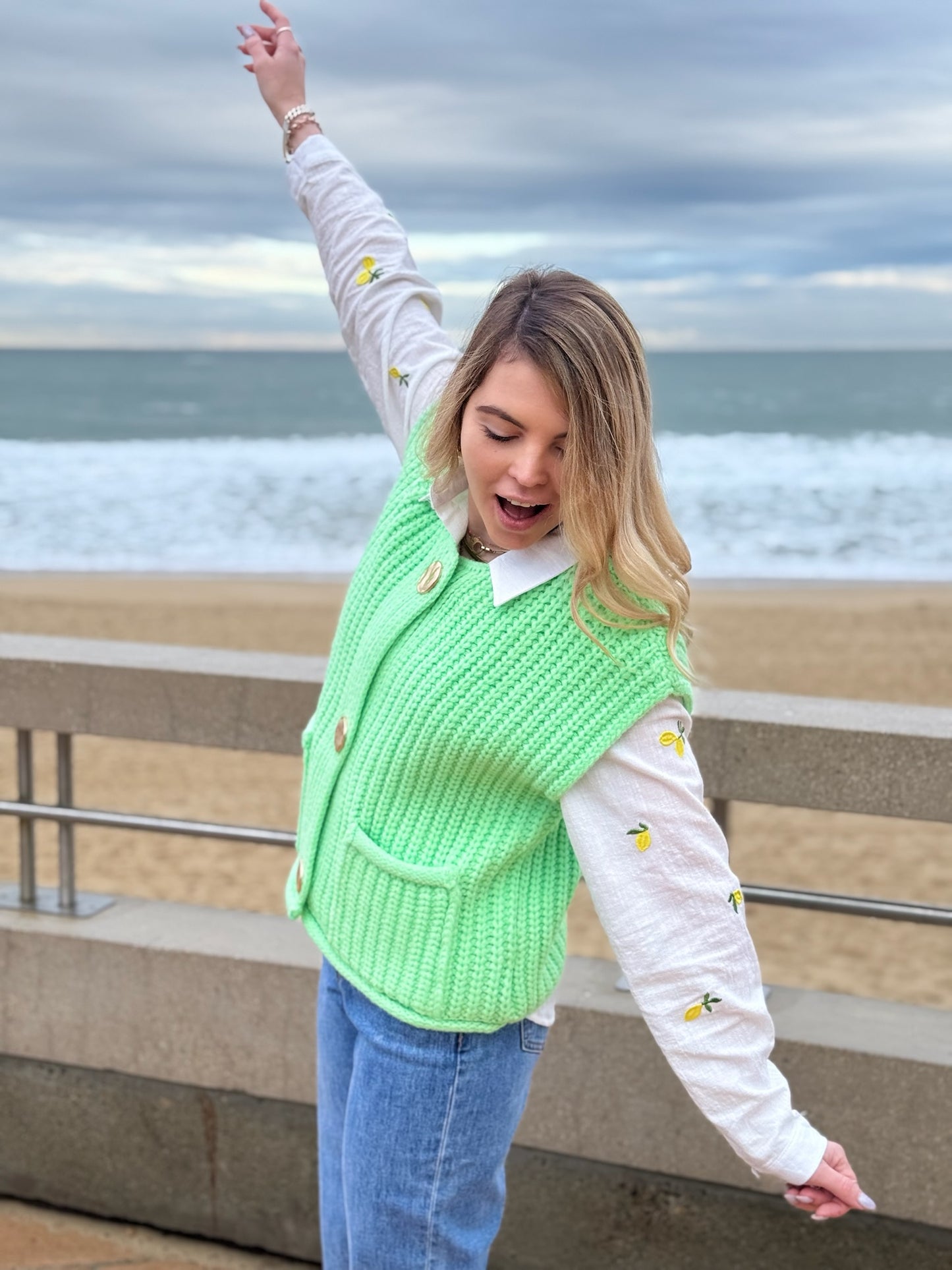 Gilet sans manches GINETTE Vert