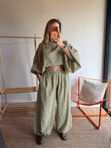 Pantalon DIANE Vert anis