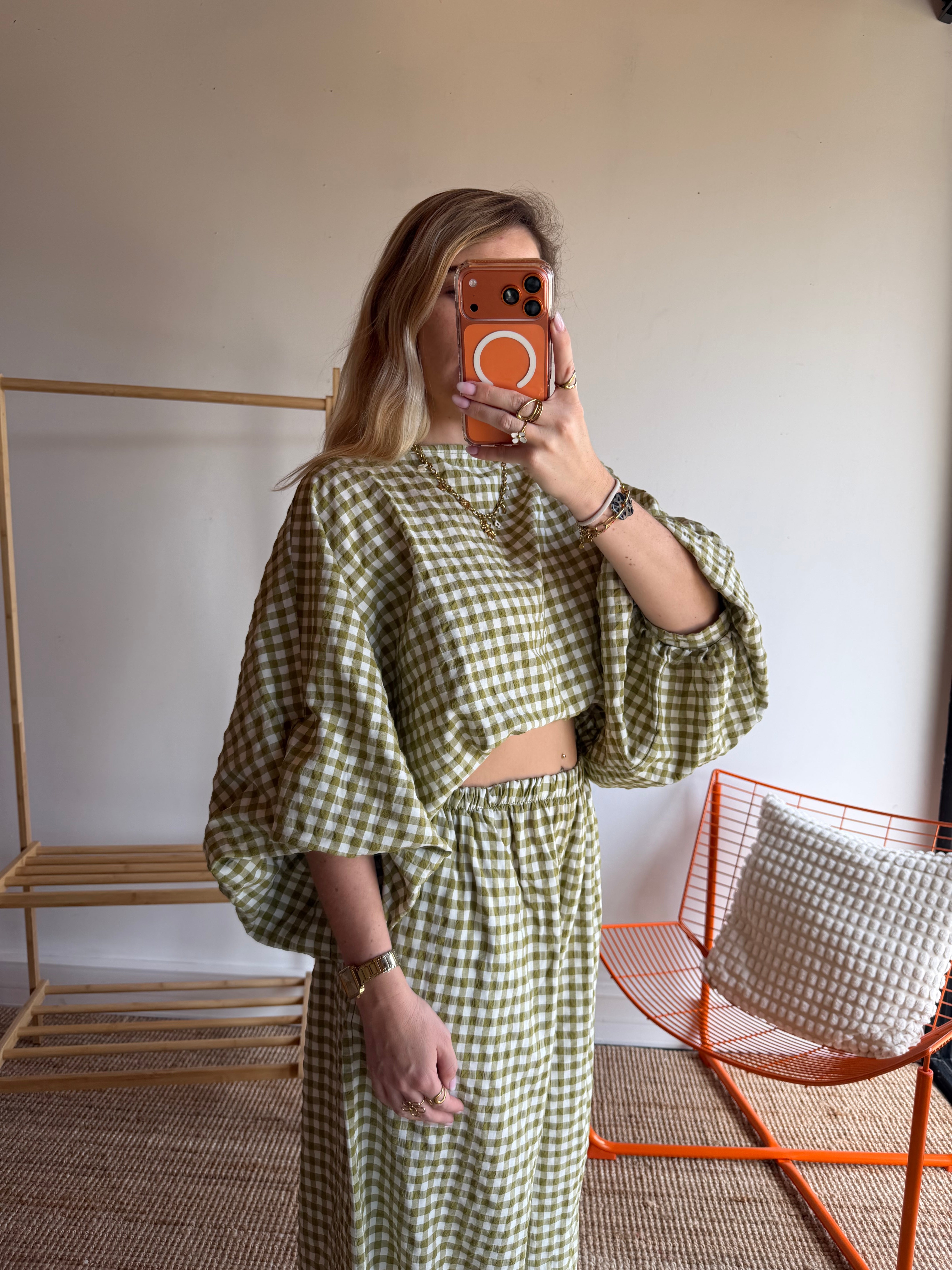 Blouse DIANE Vert anis