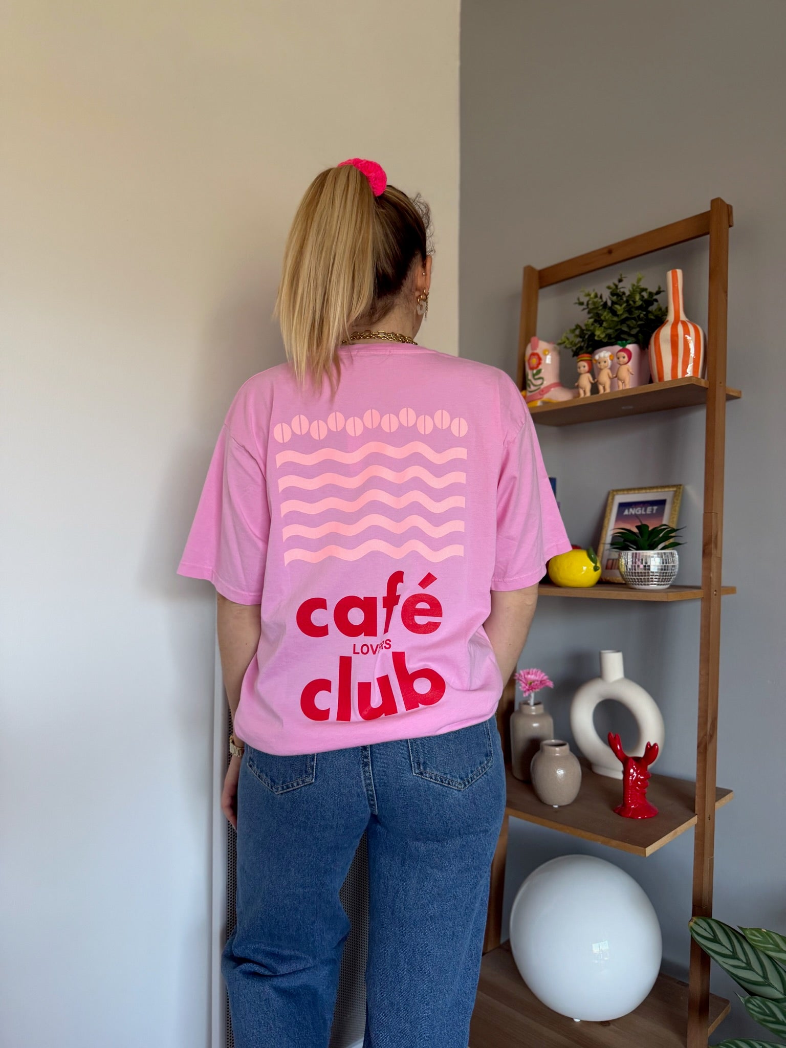 T-shirt CAFÉ CLUB Rose