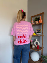 T-shirt CAFÉ CLUB Rose