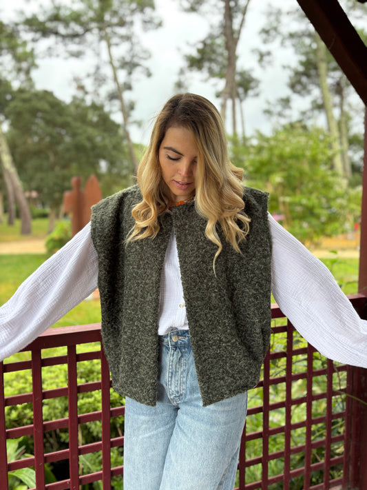 Veste sans manches LILI Kaki