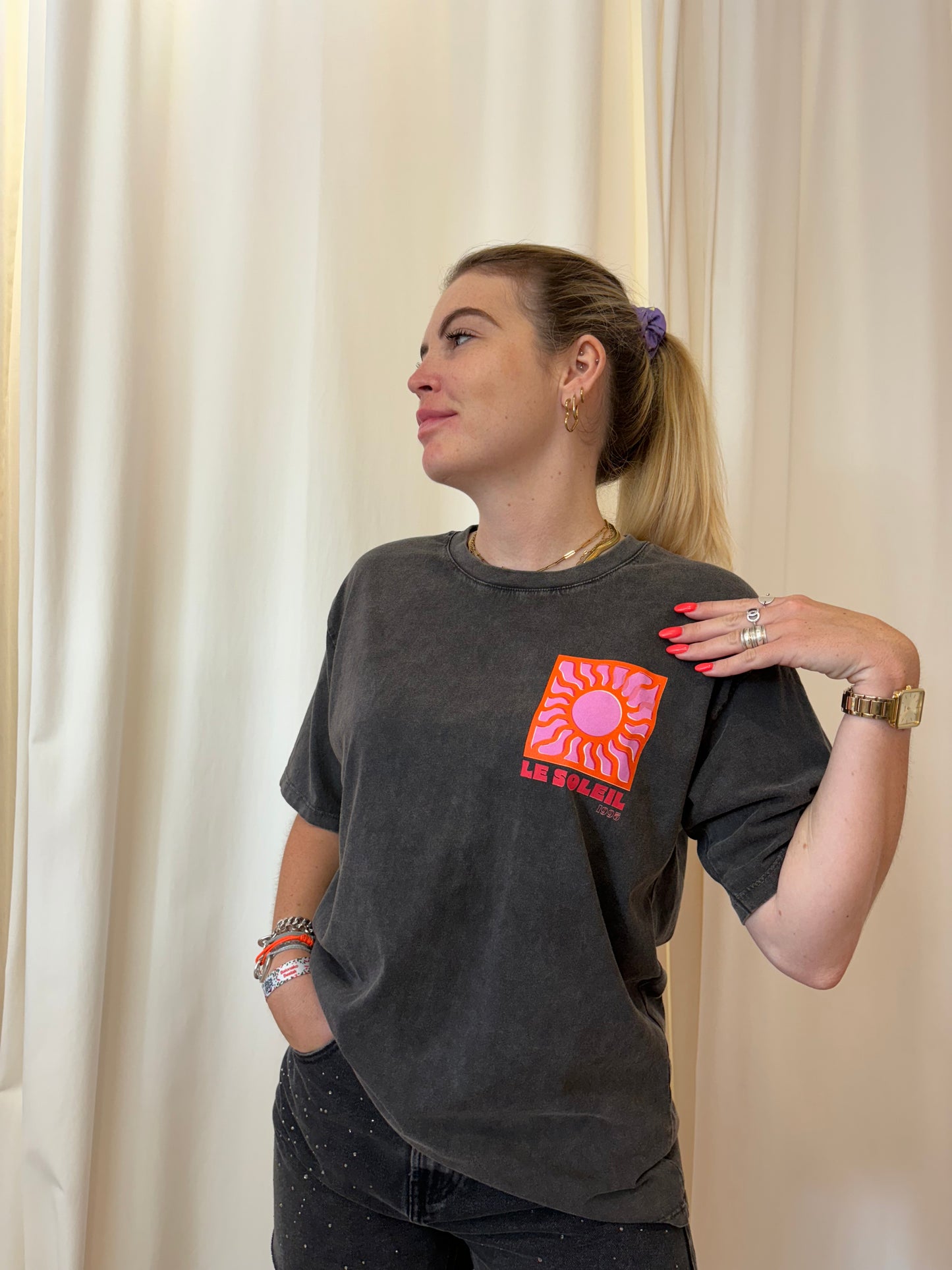 T-shirt SOLEIL Noir