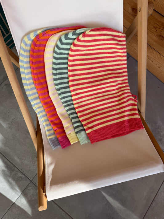 Cagoule rayures - 8 couleurs