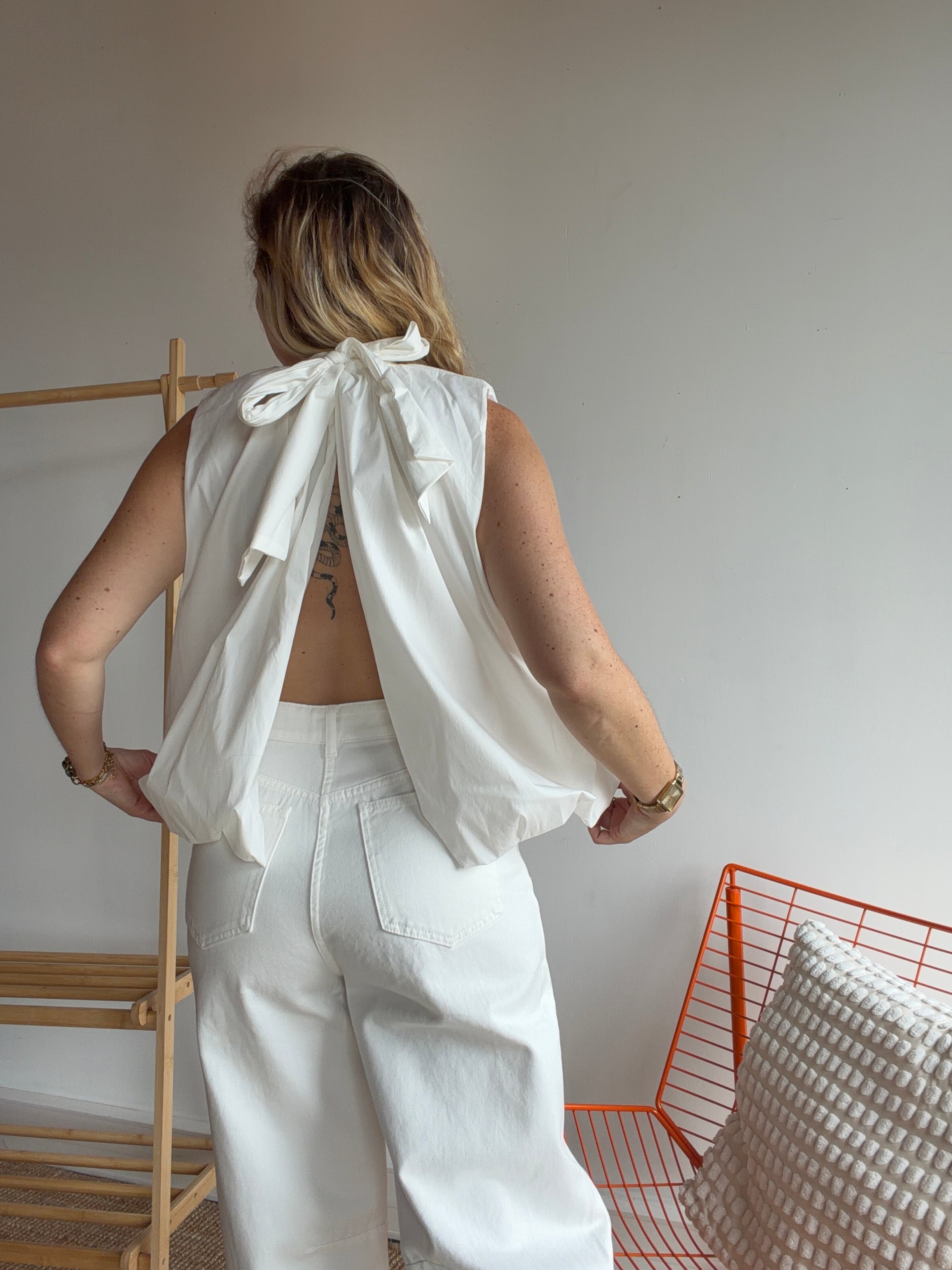 Top CARLA Blanc