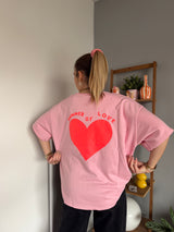 Sweat SUMMER OF LOVE Rose clair